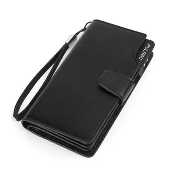 

Men Wallets Long Style High Quality Card Holder Male Purse Zipper Large Capacity PU Leather Wallet For Men