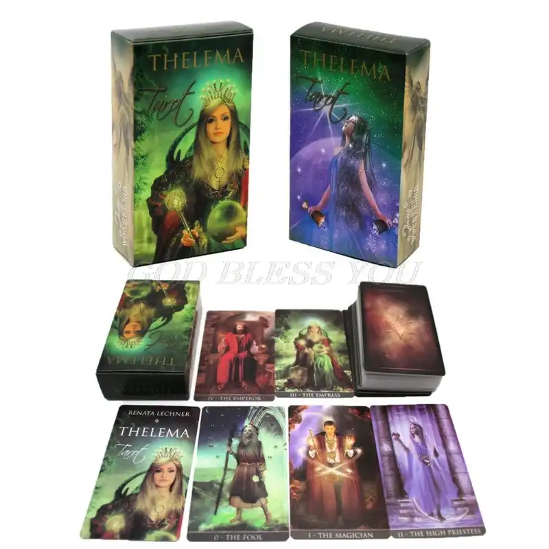 78 карт палуба Thelema Tarot английская игральная карта с изображением оркула