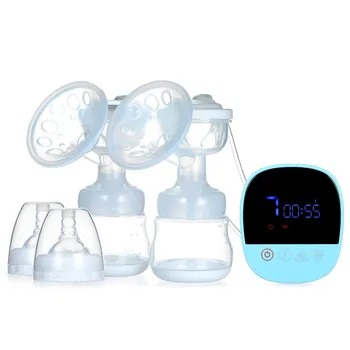 

Automatic Double Electric Breast Pump Stimulate & Massage & Express 3 Modes with 9 Suction Levels Rechargeable