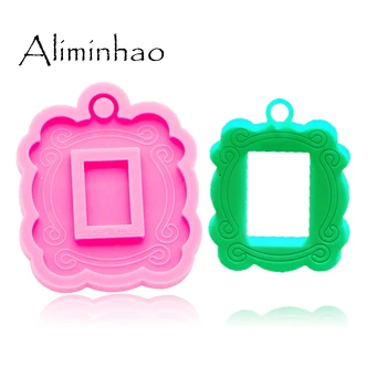 

DY0262 Shiny Christmas decoration frame shape Silicone Molds DIY epoxy silicon Resin Crafting molds Keychain mold