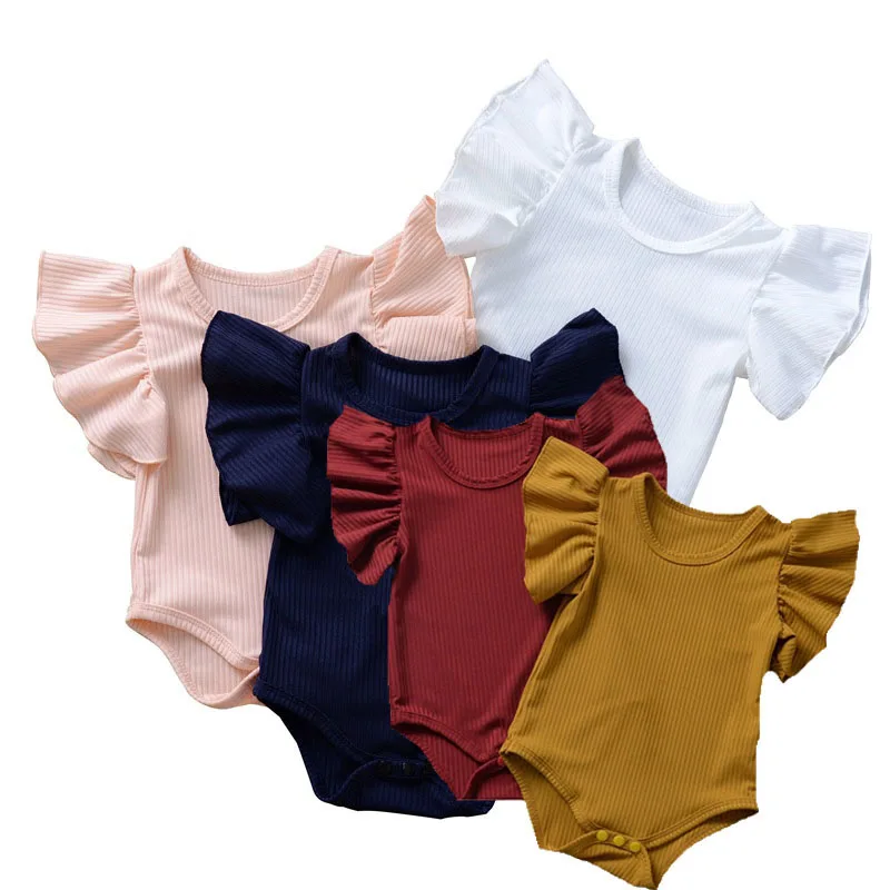 baby girl ribbed onesie