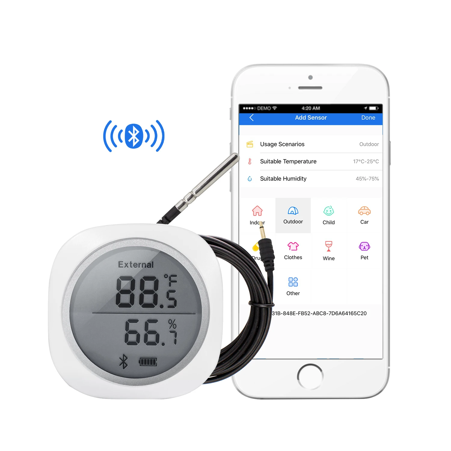 Inkbird Bluetooth Temp Humidity Data Logger Recorder Monitor Hygrometer Sensor 