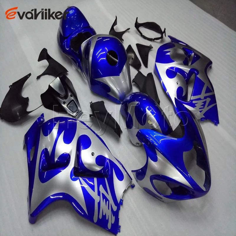 Пользовательские ABS обтекатель для GSX-R1300 1997-2007 1998 1999 2000 2001 2002 2003 2004 2005 2006+ винты+ зеленый - Цвет: L