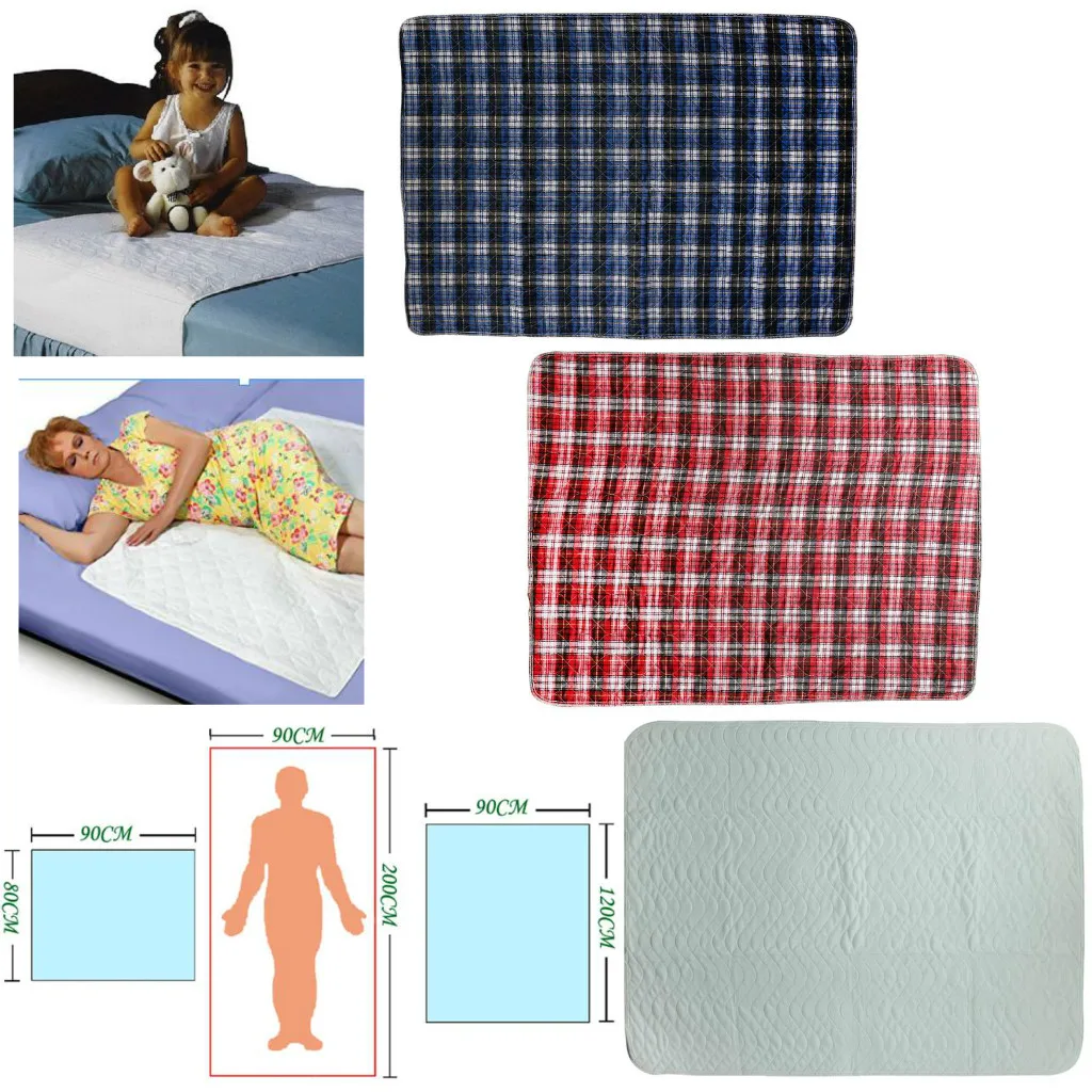 Washable Reusable Incontinence Mattress Protector Pad Bed Cover Large Sheet with Waterproof for Toddlers Kids Elderly Patients