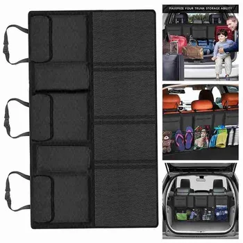 

Car Rear Seat Back Storage Bag Multi Hanging Nets Pocket Trunk Case Organizer Auto Stowing Tidying Interior Accessories