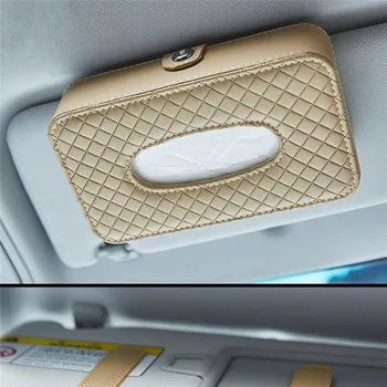 

1 Pcs Car Tissue Box Towel Sets Car Sun Visor Tissue Box Holder Auto Interior Storage Decoration For BMW Car Accessories