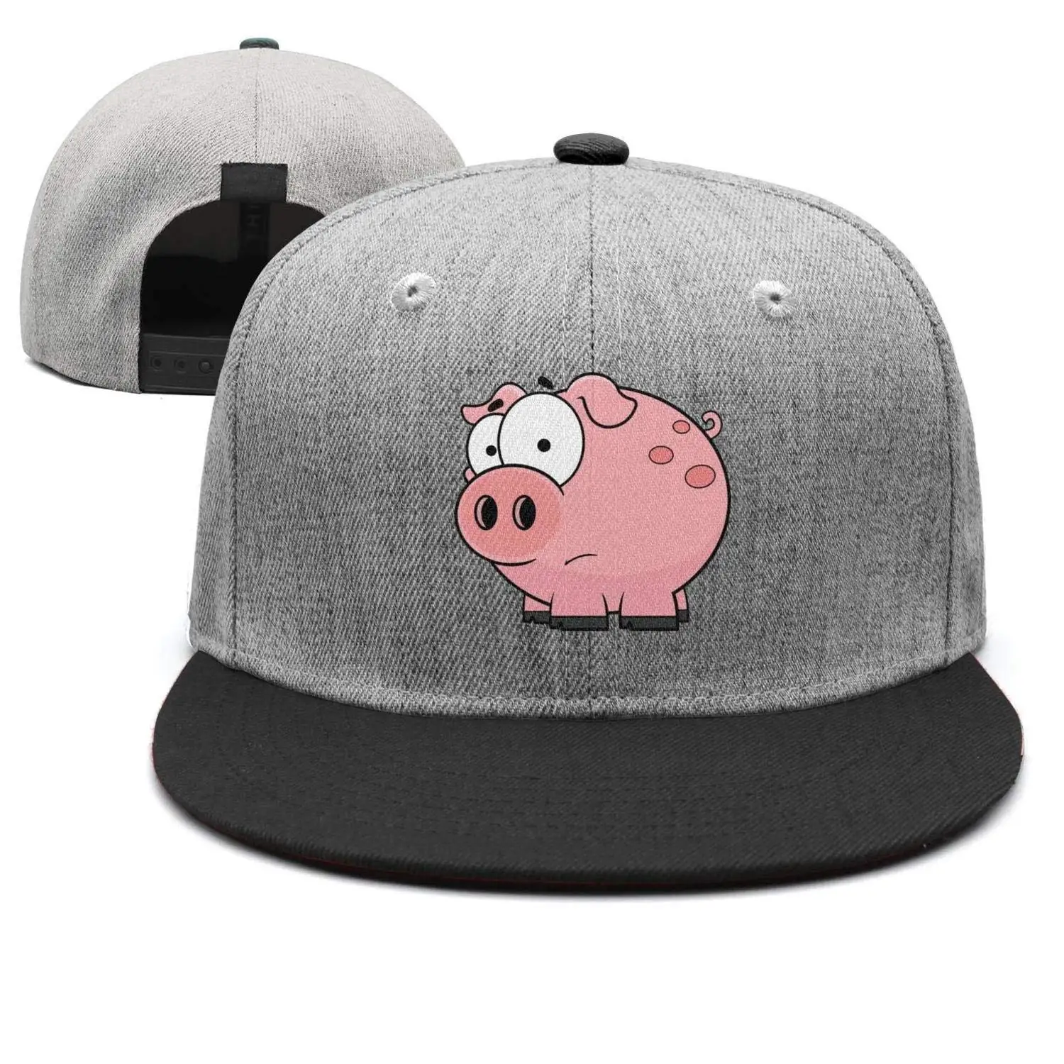 Взрослая мультяшная Розовая Свинья Повседневная Кепка Дальнобойщика шляпа