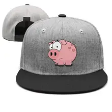 Взрослая мультяшная Розовая Свинья Повседневная Кепка Дальнобойщика шляпа