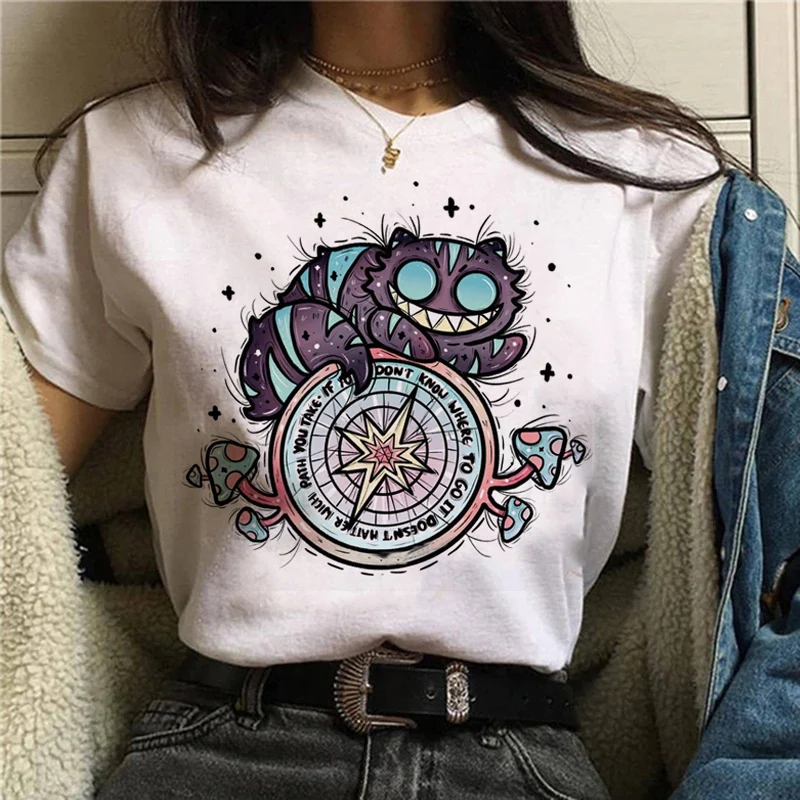 

Harajuku Women's Funny Animal Print Casual Summer 90s Ladies Clothes Top T-shirt Printed T-shirt