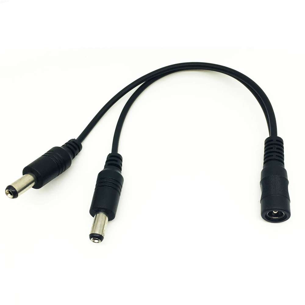 1 гнездовой до 2 сплиттер папа способ разъем кабель 5 мм * 12 В DC питания адаптер для