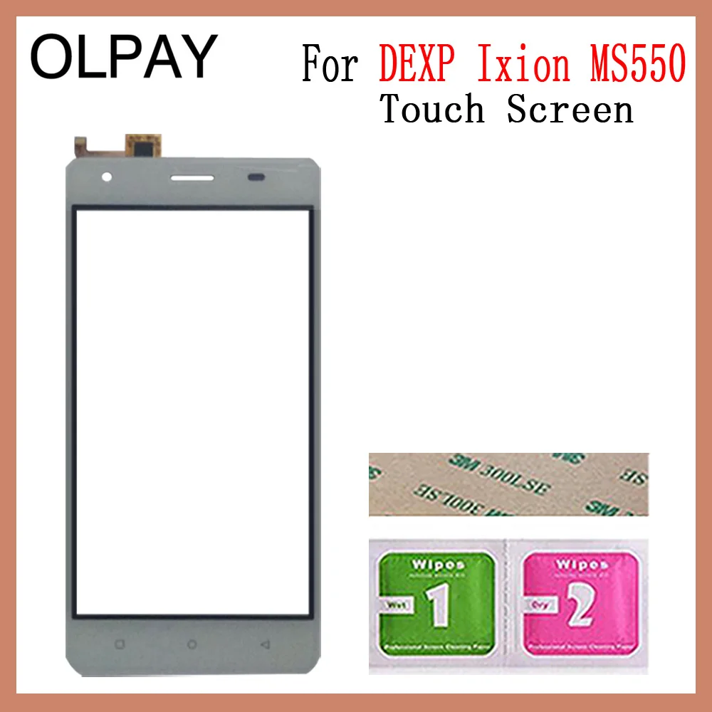 OLPAY 5," для MS550 сенсорный экран дигитайзер для DEXP Ixion MS550 Сенсорная панель Сенсорный экран сенсор Переднее стекло Бесплатный клей+ салфетки