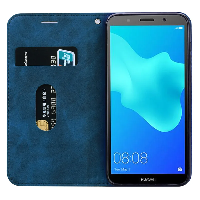 Dành Cho Huawei Y5 Lite 2018 Ốp Lưng Da 5.45 Inch Dạng Ví Flip Dành Cho Huawei Y5 Y 5 2018 Coque Ốp Lưng dành Cho Huawei Y5 Prime 2018 Bao huawei phone cover