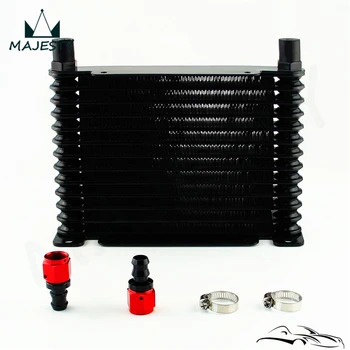 

8-AN 32MM 13 ROW ENGINE/TRANSMISSION RACING COATED ALUMINUM OIL COOLER+Fittings
