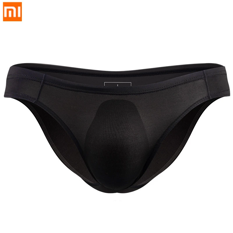 Xiaomi Calzoncillos triangulares de seda de hielo para hombre, ropa interior Sexy translúcida, cómoda, 3 uds.|Control remoto - AliExpress