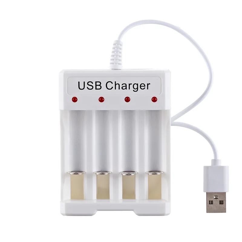 USB Fast Charge 4 Slots AA AAA Battery Charger For Rechargeable Nimh Nicd Battery Station Charging Adapter DC1.2V 250mA charger adapter battery charger fast charger battery charger adapter