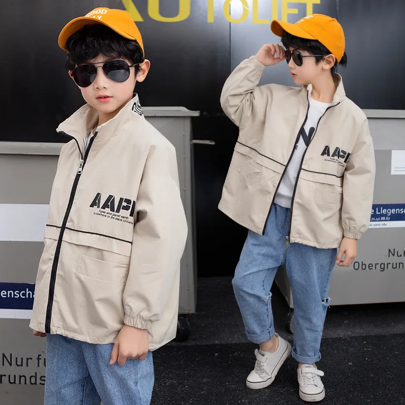 

Childrenswear BOY'S Coat 2020 Spring Children Korean-style Jacket Coat chao yang Gas Children Thin Type for Spring And Autumn Tr