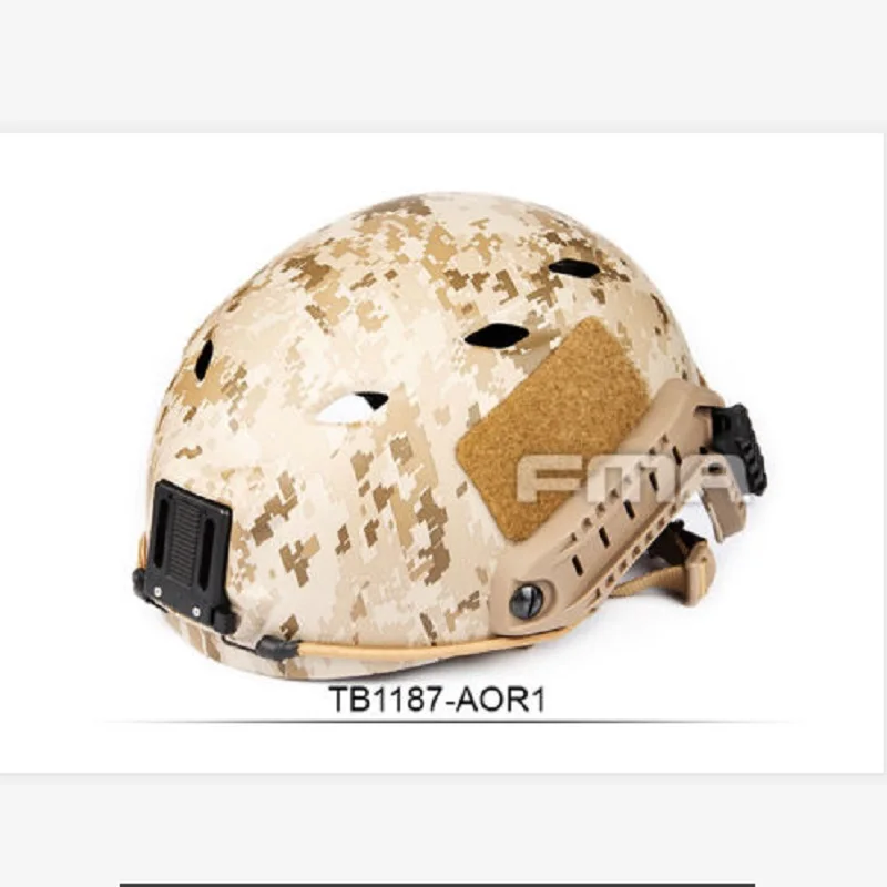

FMA Tactical Airsoft ACH Base Jump Helmet BJ Type Helmet Desert Digital L/XL