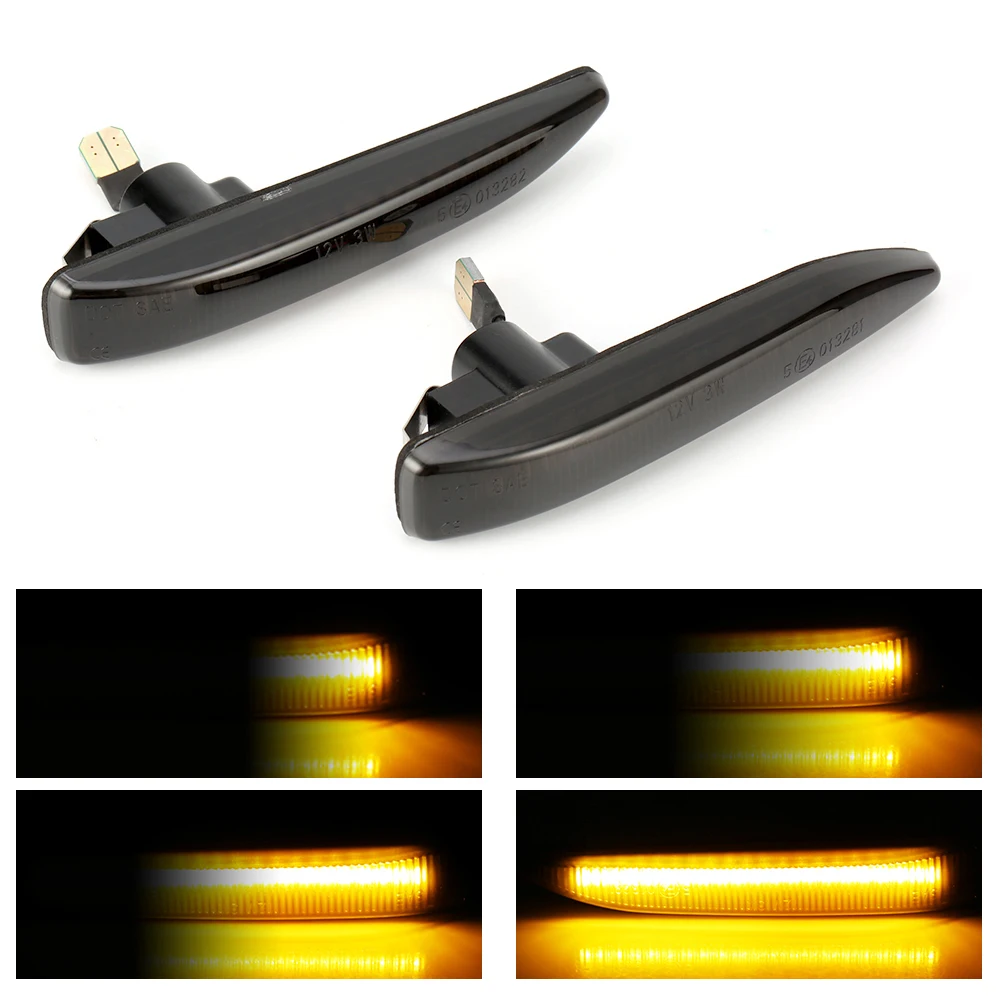 

2pcs Car Left & Right Side Marker Turn Signal Lights Lamps For BMW E65 E66 E67 4D Sedan Solo 2002-2008 Side Marker Light Lamp