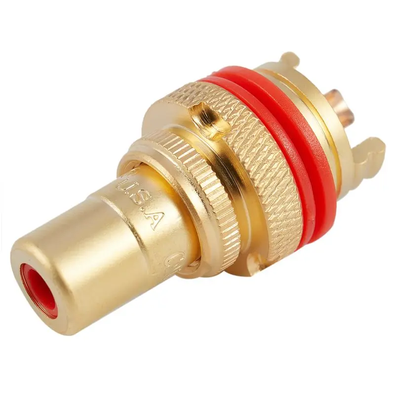 Горячая 8 X CMC Позолоченные RCA Phono шасси розетки женский профессиональный усилитель HIFI RCA разъем позолоченный Лотос женское сиденье