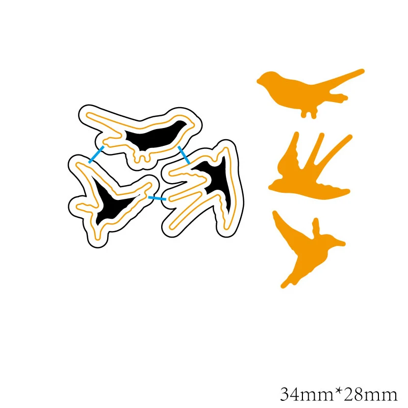 

ZhuoAng bird Cutting Dies for Card Making DIY Scrapbooking Photo Album Decoretive Embossing Stencial
