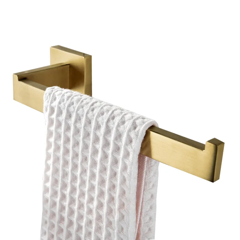 Towel ring Hongdec квадратная нержавеющая сталь матовый золотой набор аксессуаров для ванной комнаты - Цвет: Towel ring