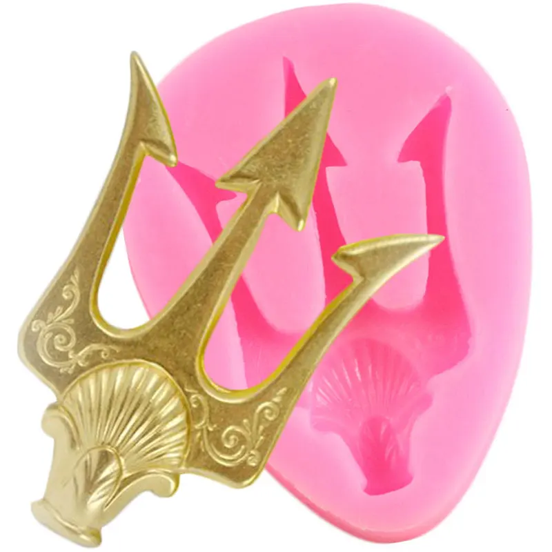 Sugarcraft Trident Силиконовые формы ручной работы помадка торт украшения инструменты форма для выпечки Шоколад глина фимо кондитерские формы