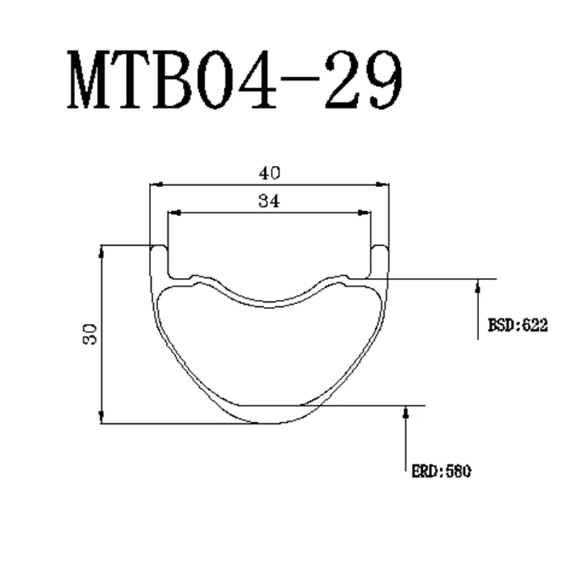 29er карбоновые Диски диски mtb колеса AM 40x30 мм бескамерные mtb ободки дисков 460 г велосипедный обод колесо горного велосипеда ERD 580 мм MTB обода