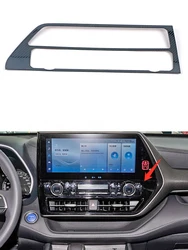 Panneau de garniture pour Toyota Highlander 2020 2021 2022, couvercle de contrôle Central de la voiture, accessoires d'intérieur chromés 
