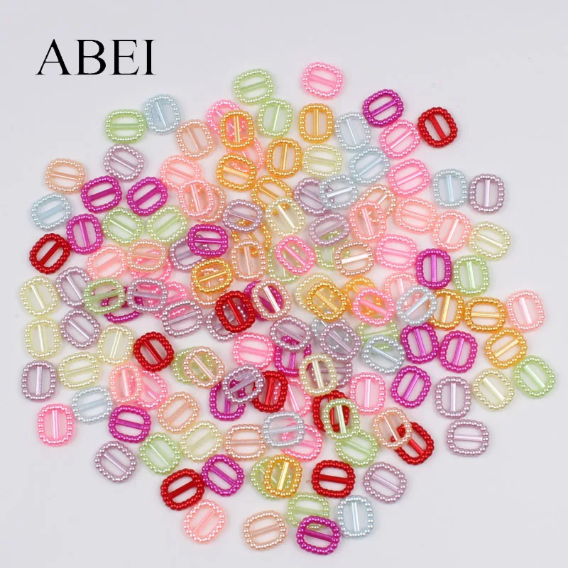 200pcs White Beige Colorful Ribbon buckle acrylic beads glass beads stone beads imitation pearl beads plastic beads acrylic craft beads abs beads resin beads For Wedding Party Decoration ABS Resin Pearls Beads DIY Arts Crafts Ornaments Material