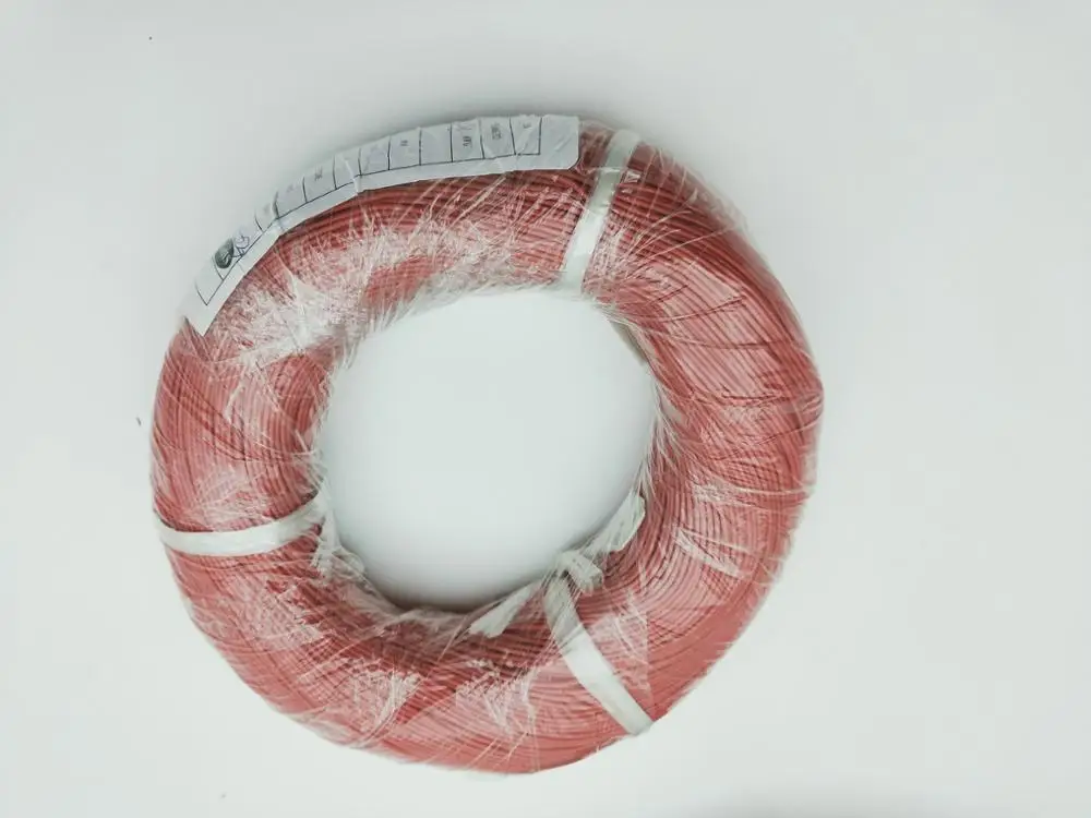1 Reel 305M 3KV DC 28AWG/26AWG/24AWG/22AWG/20AWG/18AWG High Voltage silicone line Red Wire Cable degree centigrade New