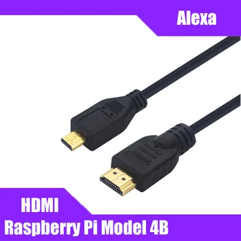 

Raspberry Pi 4B Micro HDMI to HDMI Video Cable Support 4K HDMI Adapter Cord for Tablet HDTV Android Phone Raspberry Pi 4B 1.5M