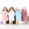 Multicolor 1 Set Long Sleeve Soft Fur Coat Tops Dress Winter Warm Casual Wear Accessories Clothes for Barbie Doll Kids Toy ► Photo 2/6