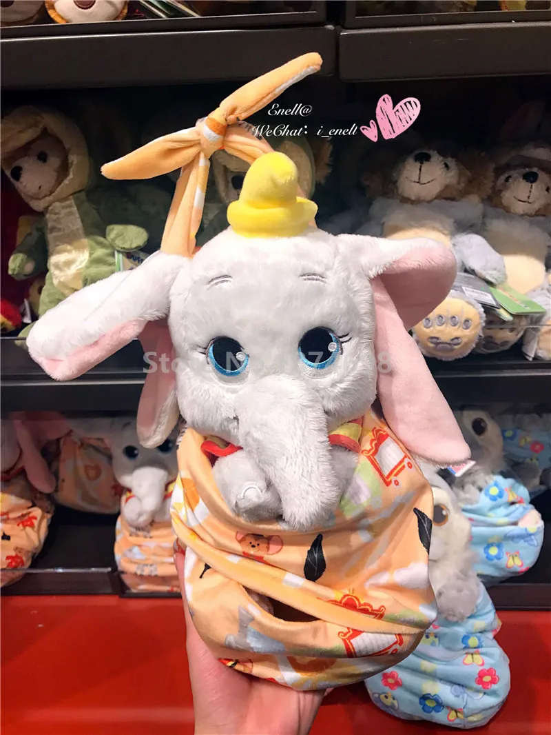 Новые плюшевые игрушки для младенцев Dumbo с одеялом, кукольная игрушка 27 см, милый слон, мягкие животные, детские игрушки, куклы, подарки для детей