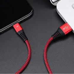 Red Cafele type-c USB кабель 3A Lndicator Light type c кабели для зарядного устройства USB для Xiaomi Mi9 Mi8 samsung Redmi Note 7 huawei Glory Oppo - Цвет: Red