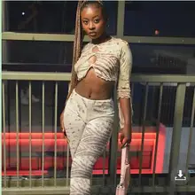 

2022 Summer Hot Product Women's Printed Short Cut-out Top And Pants Suit Money Heist Set 2 Pieces Trouser Suits Shirt Dress New