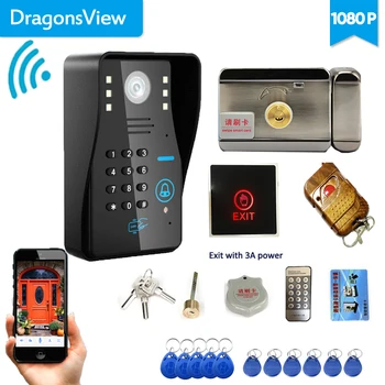 

Dragonsview Video Door Phone Wifi Doorbell Camera 1080P Wireless Intercom System Lock Password RFID Remote Mobile Unlock