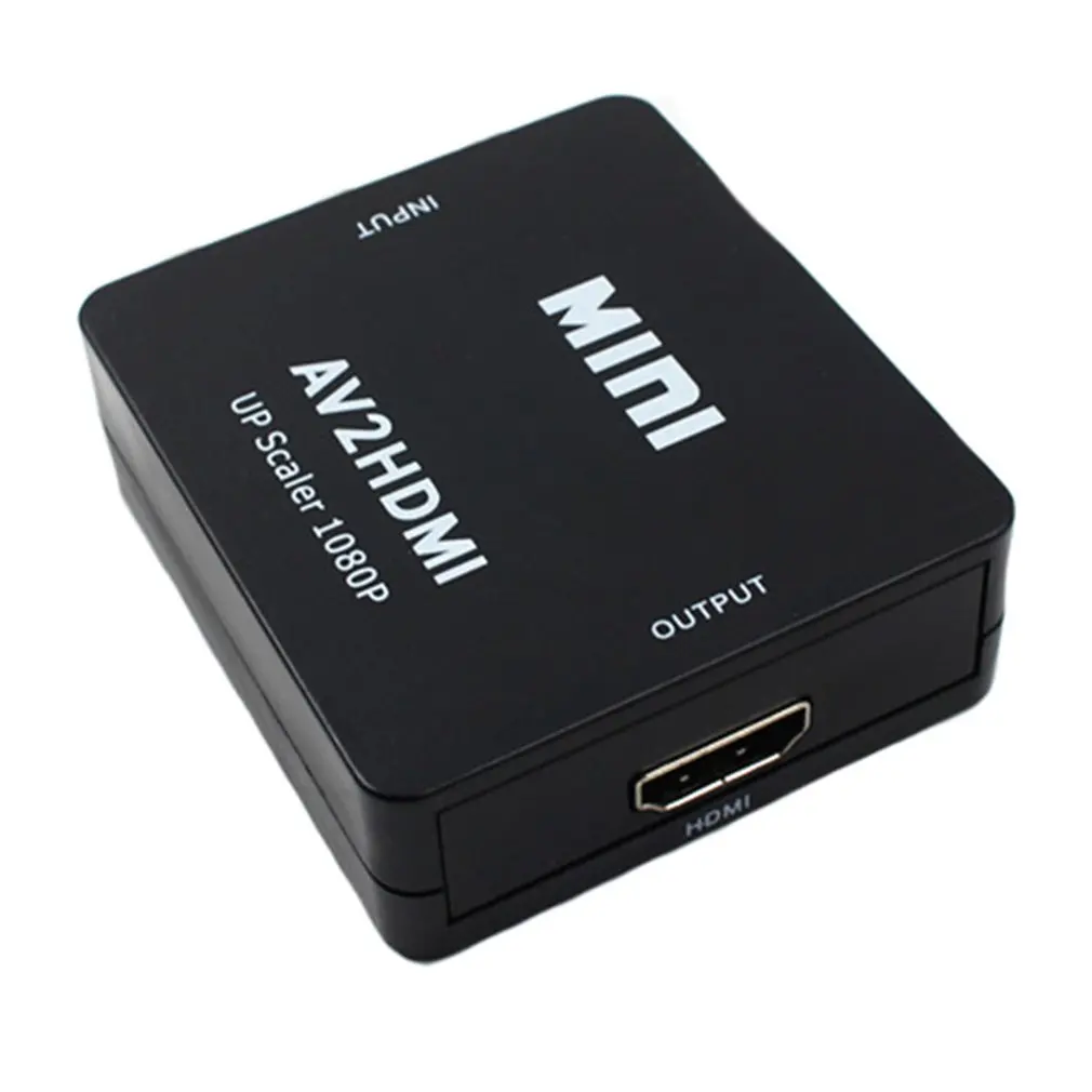 HDMI К AV скейлер адаптер HD видео конвертер коробка HDMI к RCA AV/CVSB L/R видео 1080P HDMI2AV Поддержка NTSC PAL