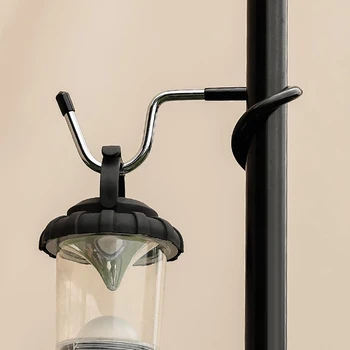 캠핑 장비 사냥 낚시 랜턴 행거 다기능 후크, 야외 알루미늄 합금 텐트 폴 포스트 램프 홀더 후크