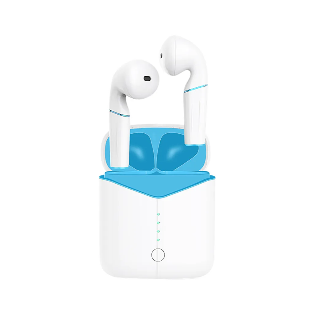 Blue Bluetooth-наушники True wireless 5,0 TWS наушники-вкладыши спортивные наушники для huawei двухсторонние умные сенсорные стереогарнитура# guahao - Цвет: Blue