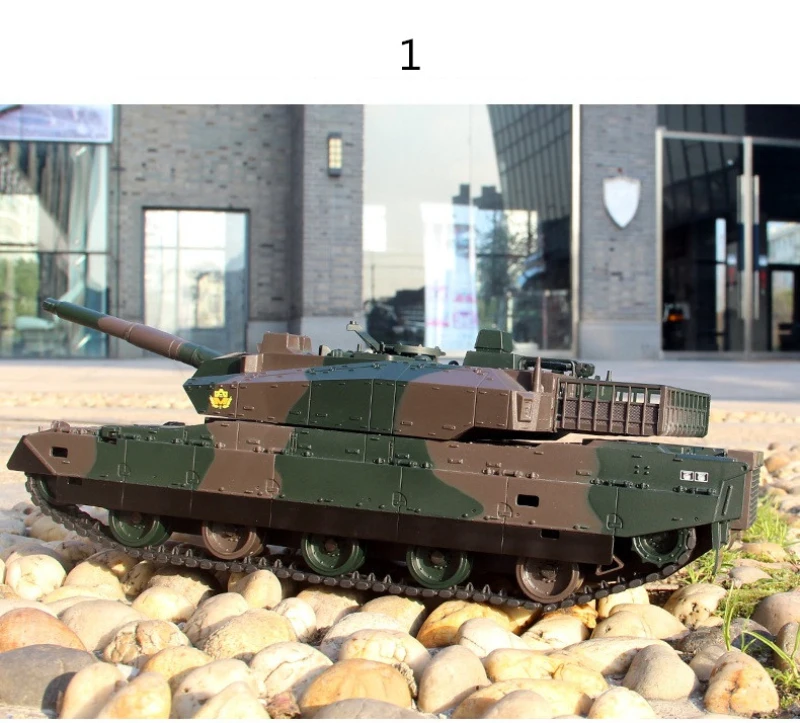 Remote Control RC Battle Tank M1A2 10 Type 330 Degree Rotate Simulation Sound Light Independent Suspension Wireless Control Tank