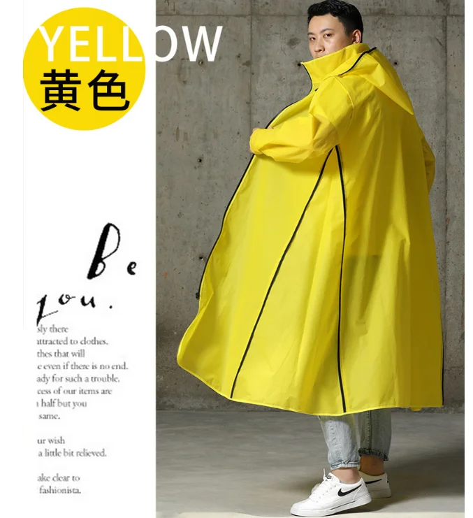 Jolmo Lander Unisex  EVA Rain coat Thickened Rain Poncho Hooded Cycling Bicycle Wear Rainwear (11)