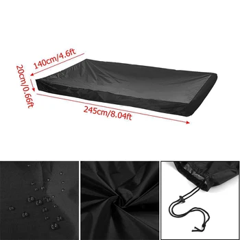 

210D Cloth 8FT Fitted Pool Snooker Billiard Table Waterproof Cover Fitted Optional Color Durable Oxford