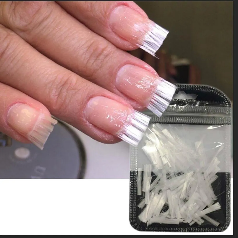 10 шт./компл. волокно Стекло наращивание ногтей Стекло Fibernails волокна ружье гвоздя набора формы акриловые советы накладные для ухода за ногтями маникюрный салон набор инструментов