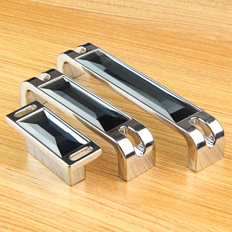 SOURCE Manufacturers Direct Selling Crystal Wardrobe Handle Modern Cabinet Drawer Cabinet Door Handle Furniture Hardware Handle