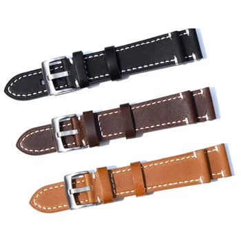 

Watch Strap Hot Genuine Leather replacement Watchbands 18mm -24mm Women Men Cowhide Watch Band Strap Belt With Buckle
