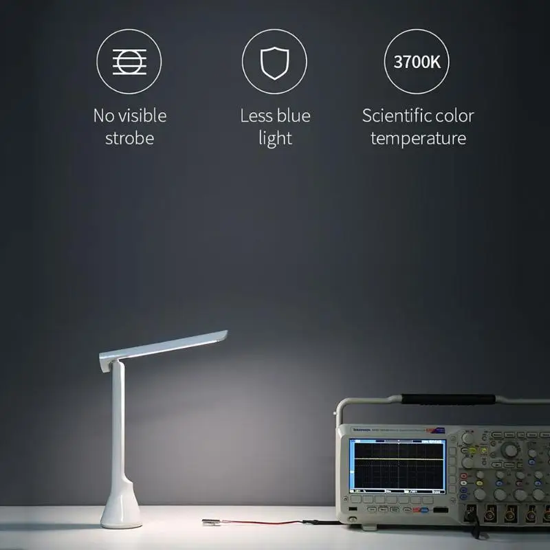 Yeelight складной настольный светильник портативный USB Перезаряжаемый 1800 мАч 3 режима Диммируемый светодиодный настольный лампа, ночник для чтения учебы