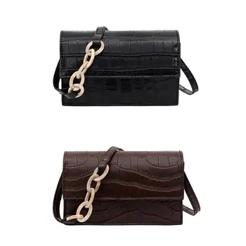

New Fashion Handbags Delicate Texture Women Crocodile Leather Shoulder Crossbody Bag Fashion Small Messenger Handbag