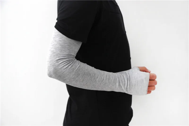 Men Women Ice Silk Modal Cold Mitten Half Finger Driving Arm Warmers UV Protection Sun Sunscreen Fingerless Sleeve Glove G190