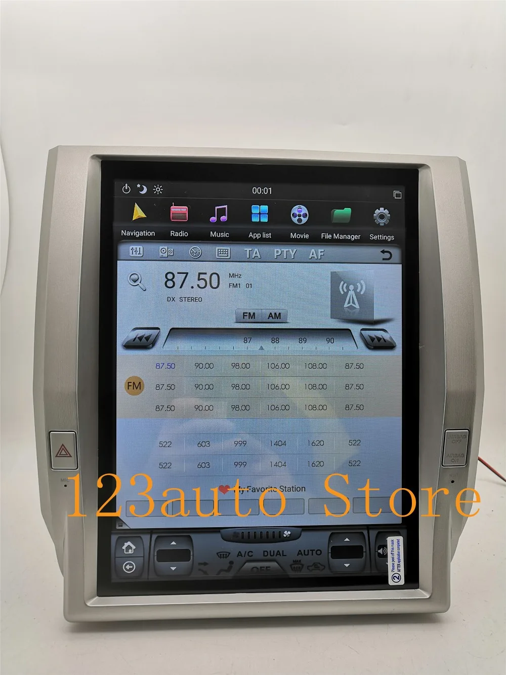 12,1 ''вертикальный Tesla стиль Android 8,1 авто автомобиль без DVD gps навигационный плеер радио аудио для Toyota tundra- год ips