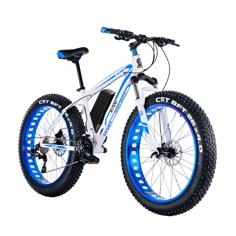 Fat Ebike 26 Mountain Bike Elettrica Fat Tire Electric Snow Ebike 48V Batteria Agli Ioni Di Litio 1500W Motore Ruota Posteriore Idraulico E-Mtb
